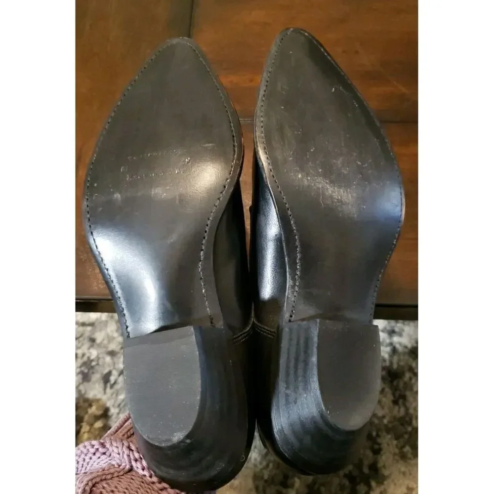 Vintage Western Leather Ankle Boots Code West Women's Size‎ 8 Black